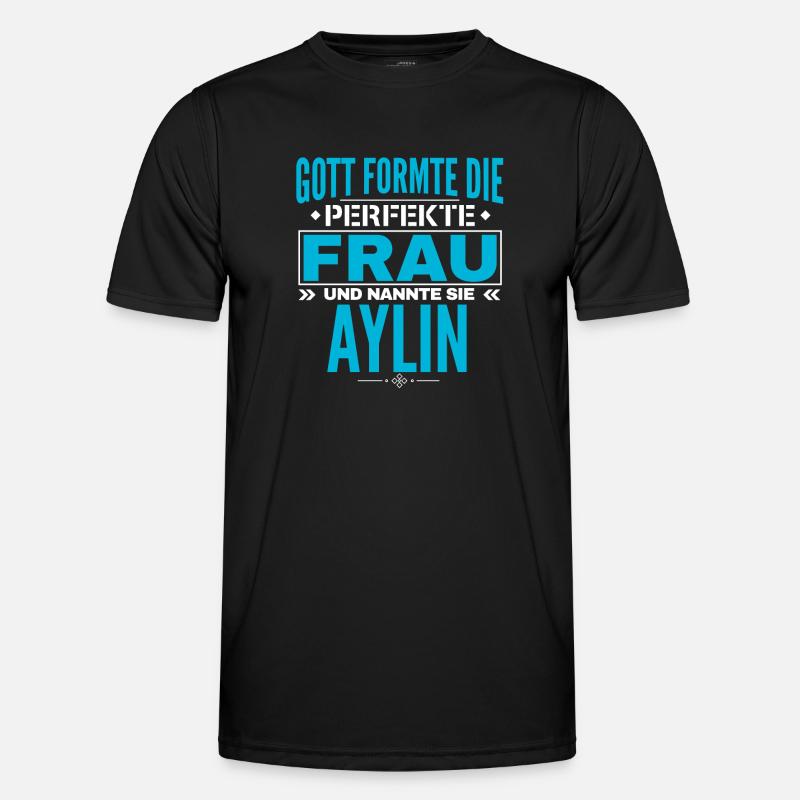 Aylin Name Design - Men's Functional T-Shirt - black