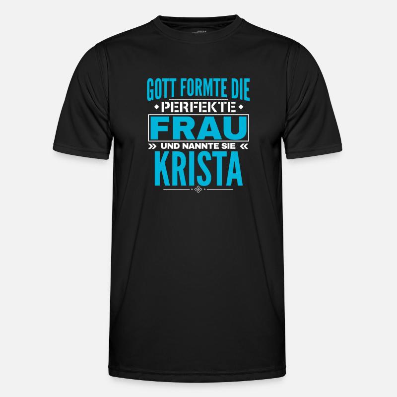 Krista Name Design Männer Funktions-T-Shirt