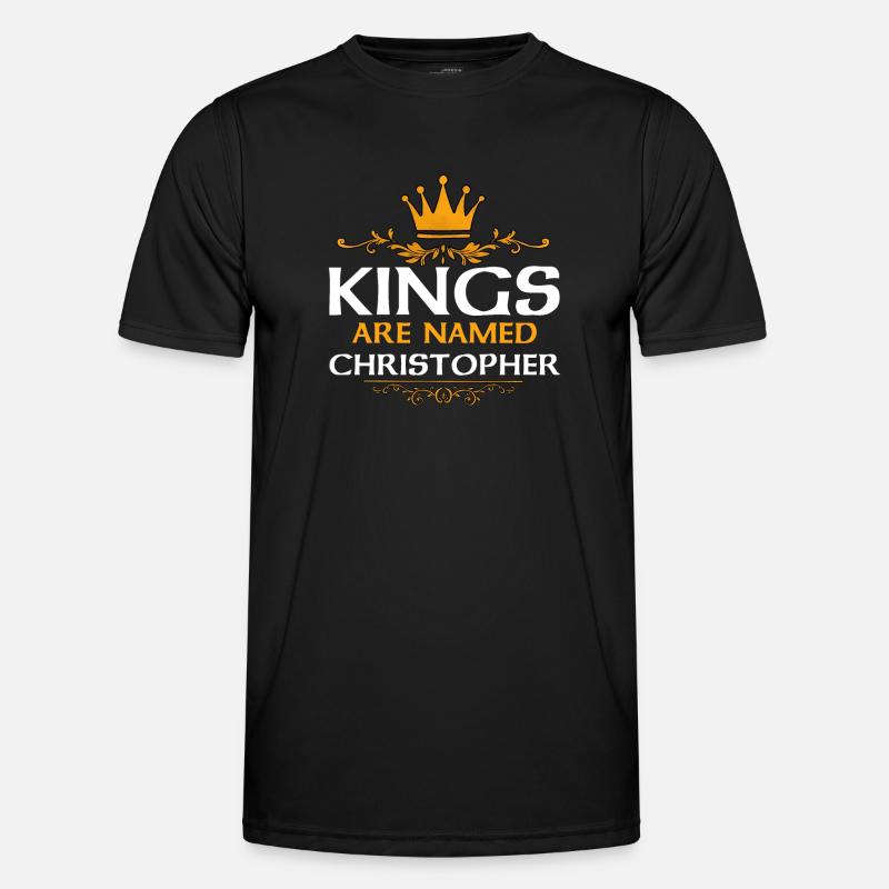 Christopher - Männer Funktions-T-Shirt - Schwarz