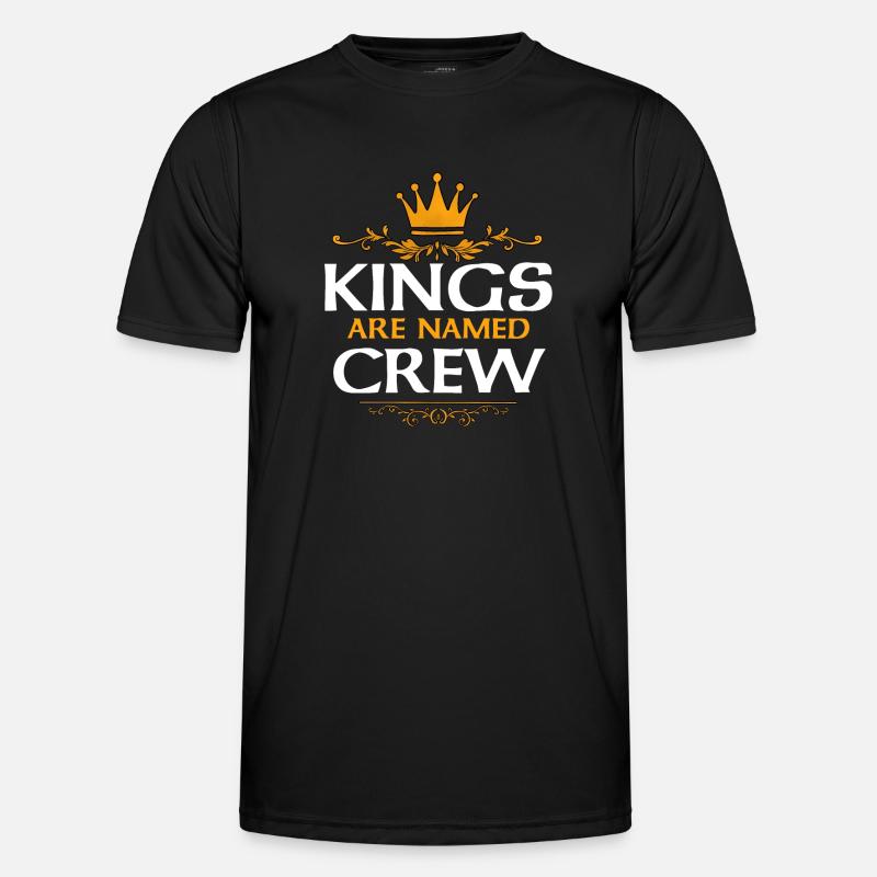 Crew - Männer Funktions-T-Shirt - Schwarz