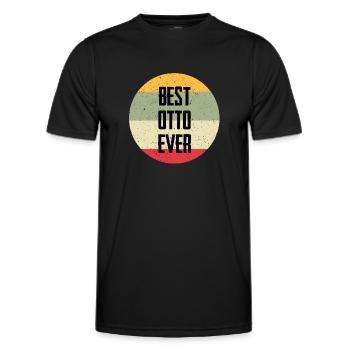 Best Otto Ever - Männer Funktions-T-Shirt - Schwarz - Vorne - AI Model Male 178 dark (178cm)