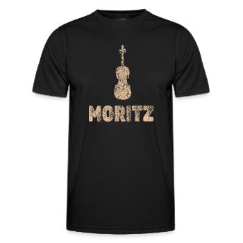Bratsche Moritz - Männer Funktions-T-Shirt - Schwarz - Vorne - AI Model Male 178 dark (178cm)