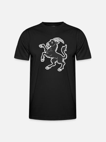 Hälsinge goat - Men's Functional T-Shirt - black