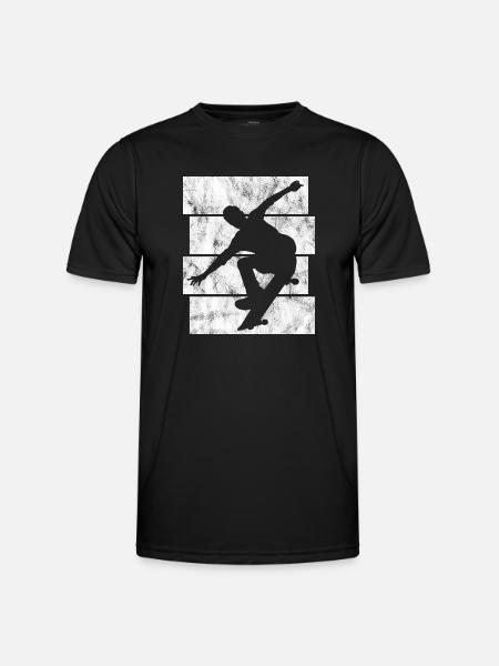 Skateboard Skateboarder Skater Skate Skateing - Men's Functional T-Shirt - black
