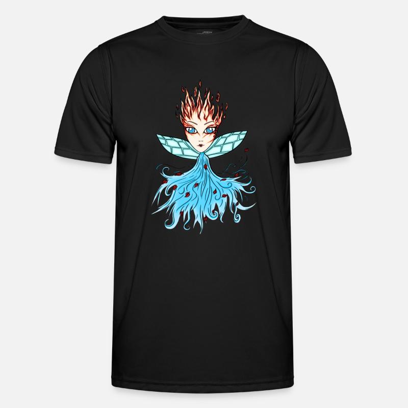 Feuer-fe Winde - Männer Funktions-T-Shirt - Schwarz