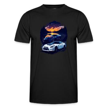 Classic sports car - Men's Functional T-Shirt - black - Front - AI Model Male 178 dark (178cm)