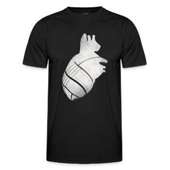 Ein Herz aus Metall - Männer Funktions-T-Shirt - Schwarz - Vorne - AI Model Male 178 dark (178cm)