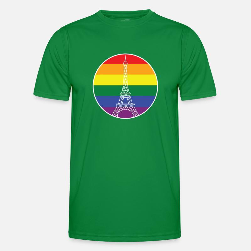 LGBT PARIS BLANC T-shirt sport Homme