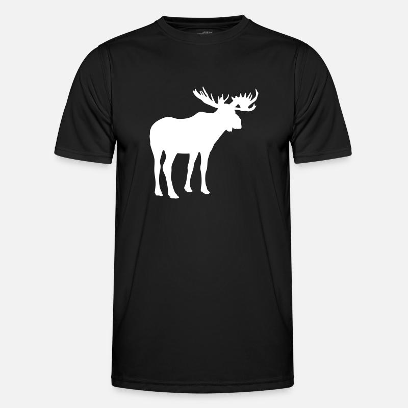 Elch - Moose - Elk Männer Funktions-T-Shirt
