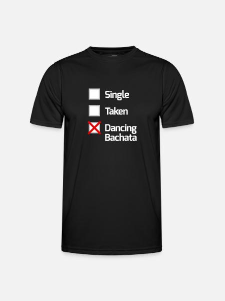 Simple, Taken, danse Bachata - Bachata chemise / Wh - T-shirt sport Homme - noir