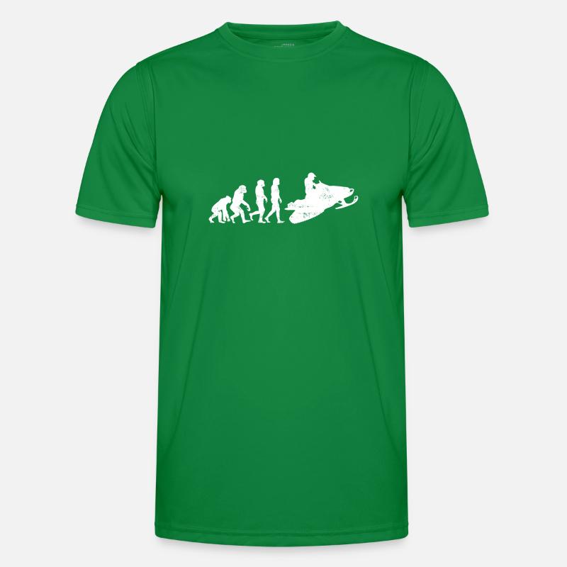 Snowmobile evolution gift snow sledge Men's Functional T-Shirt