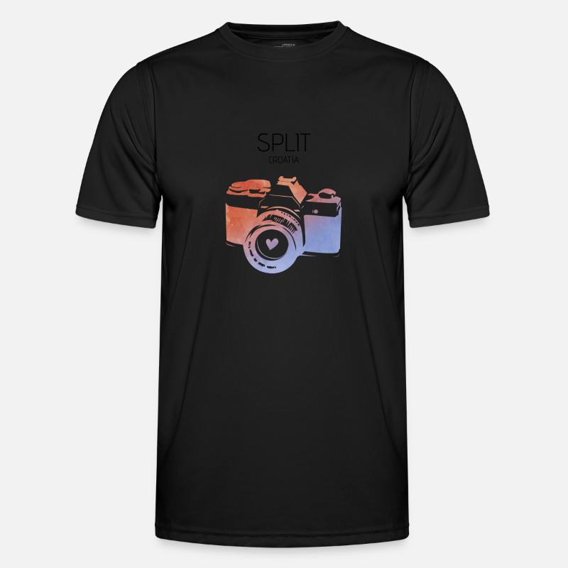 Split, Kroatien - Männer Funktions-T-Shirt - Schwarz