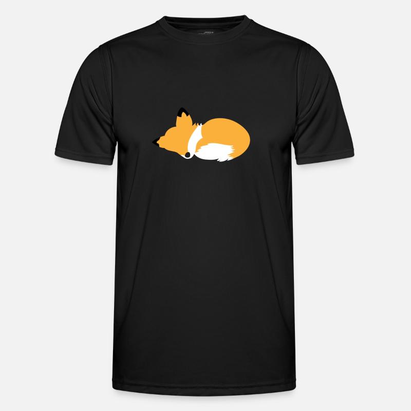 Sleeping Fox - Men's Functional T-Shirt - black