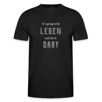 Legendary - Men's Functional T-Shirt - black - Front - AI Model Male 178 dark (178cm)