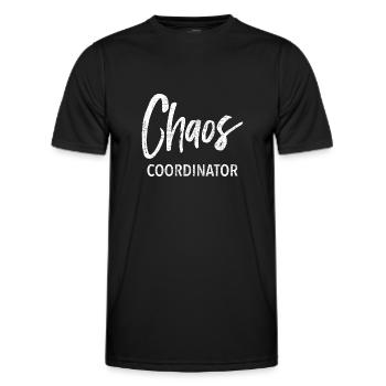 Chaos Coordinator - T-shirt sport Homme - noir - Devant - AI Model Male 178 dark (178cm)