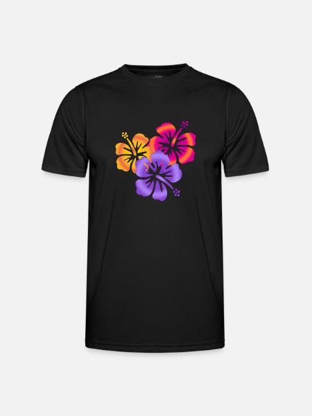Hibiscus Drilling - T-shirt sport Homme - noir
