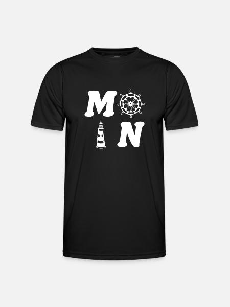 Moin - Männer Funktions-T-Shirt - Schwarz