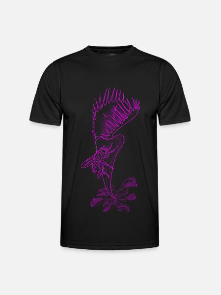 The Pink Venus Flytrap - Männer Funktions-T-Shirt - Schwarz