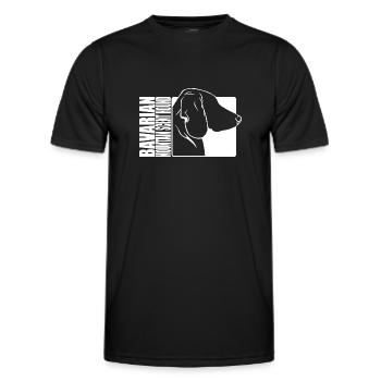 Bavarian Mountain Scent Hound Profile Dogs Dog - T-shirt sport Homme - noir - Devant - AI Model Male 178 dark (178cm)