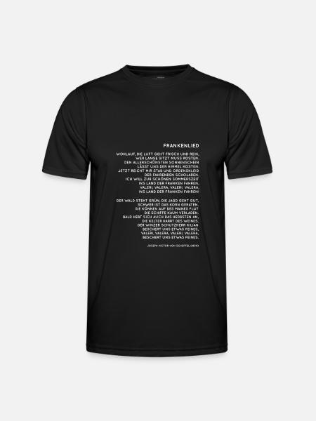 Franken Frankenlied - Men's Functional T-Shirt - black