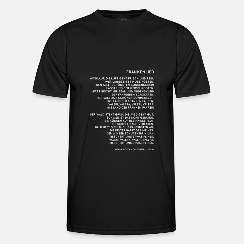 Franken Frankenlied - Men's Functional T-Shirt - black