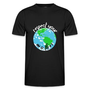 Naturschutz Klima Naturschützer Meer - Männer Funktions-T-Shirt - Schwarz - Vorne - AI Model Male 178 dark (178cm)