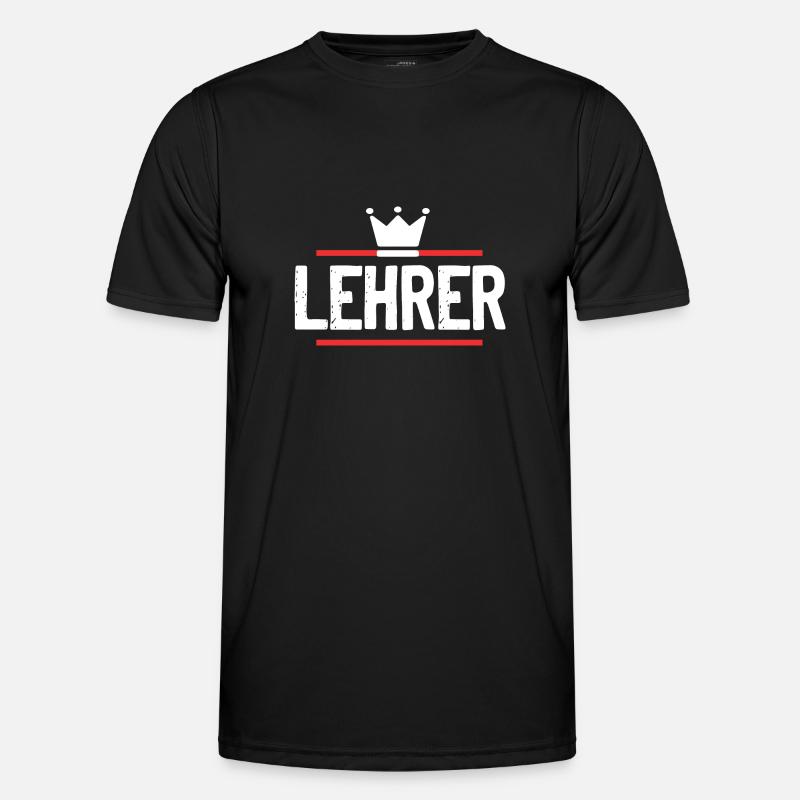 Lehrer Beruf - Männer Funktions-T-Shirt - Schwarz