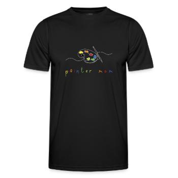 Painter Craftsman Profession Quote Gift - Men's Functional T-Shirt - black - Front - AI Model Male 178 dark (178cm)