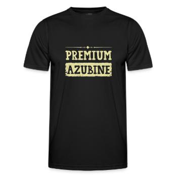Premium Azubine - Männer Funktions-T-Shirt - Schwarz - Vorne - AI Model Male 178 dark (178cm)