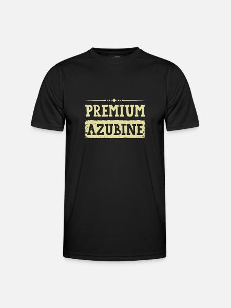Premium Azubine - Männer Funktions-T-Shirt - Schwarz