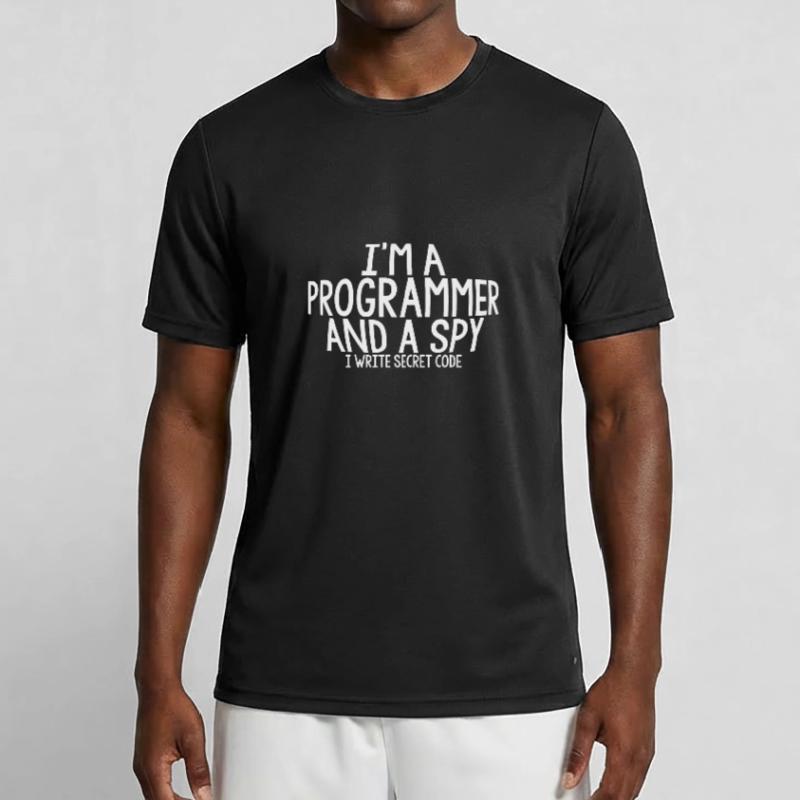 I'm A Programmer And A Spy, I Write Secret Code Men's Functional T-Shirt