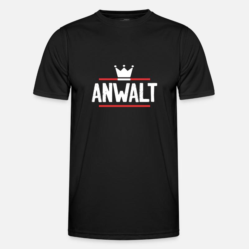Anwalt Beruf - Männer Funktions-T-Shirt - Schwarz