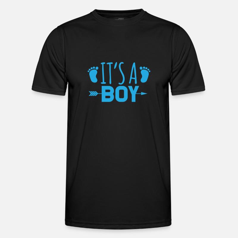 It's a boy - Men's Functional T-Shirt - black