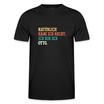 Otto Lustiger Spruch Vorname Name Otto - Männer Funktions-T-Shirt - Schwarz - Vorne - AI Model Male 178 dark (178cm)