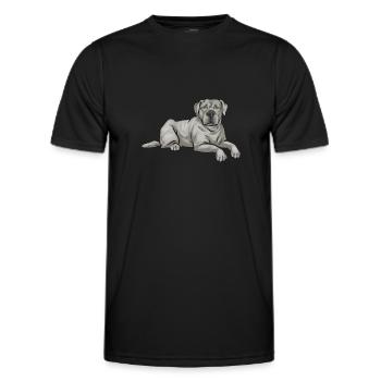Silver Labrador Retriever Silver Lab - T-shirt sport Homme - noir - Devant - AI Model Male 178 dark (178cm)