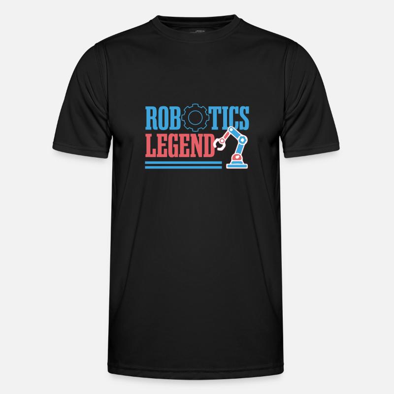 Robots Legend Mechanic Engineer Robotics - Men's Functional T-Shirt - black
