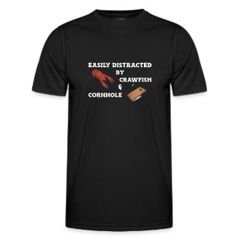 Langusten Languste - Männer Funktions-T-Shirt - Schwarz - Vorne - AI Model Male 178 dark (178cm)