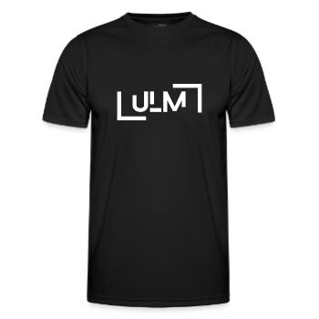 Ulm - Männer Funktions-T-Shirt - Schwarz - Vorne - AI Model Male 178 dark (178cm)