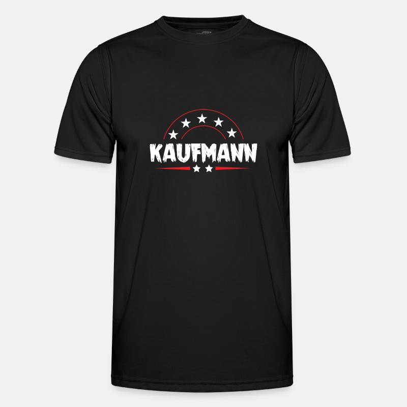 Kaufmann Beruf - Männer Funktions-T-Shirt - Schwarz