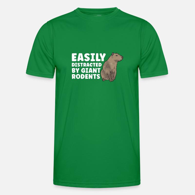 Capybara Nagetier Männer Funktions-T-Shirt