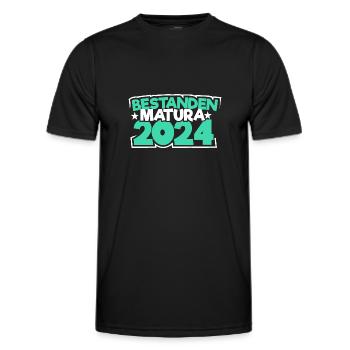Matura 2024 Maturareise Maturafeier Maturant - Männer Funktions-T-Shirt - Schwarz - Vorne - AI Model Male 178 dark (178cm)