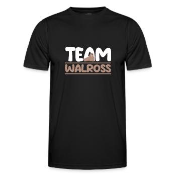 Walross - Männer Funktions-T-Shirt - Schwarz - Vorne - AI Model Male 178 dark (178cm)