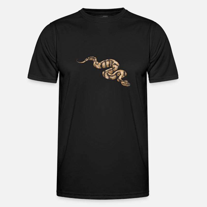 Ball Python Schlange Königspython - Männer Funktions-T-Shirt - Schwarz