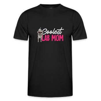 Silver Labrador Retriever Silver Lab - Men's Functional T-Shirt - black - Front - AI Model Male 178 dark (178cm)
