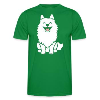 Samoyède - T-shirt sport Homme - vert - Devant - AI Model Male 178 dark (178cm)