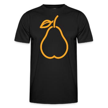 Birne - Männer Funktions-T-Shirt - Schwarz - Vorne - AI Model Male 178 dark (178cm)