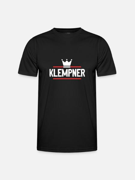 Klempner Beruf - Männer Funktions-T-Shirt - Schwarz