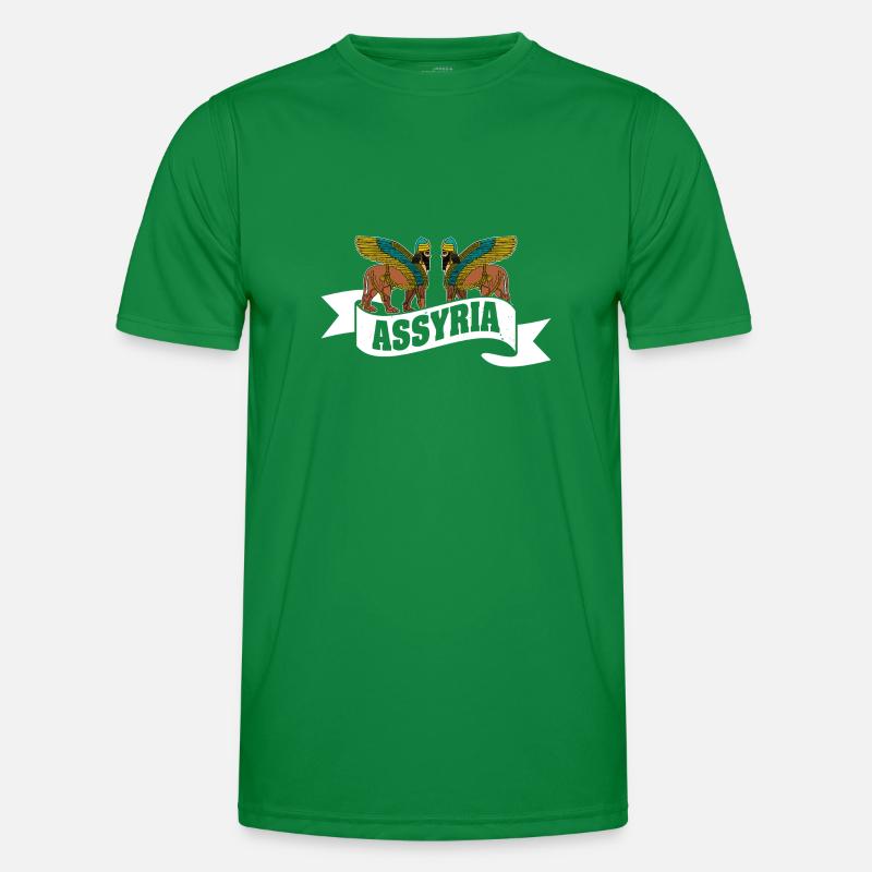 Assyrien Sumerische Lamassu Babylon Sumer Antik Männer Funktions-T-Shirt