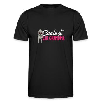 Silver Labrador Retriever Silver Lab - Men's Functional T-Shirt - black - Front - AI Model Male 178 dark (178cm)
