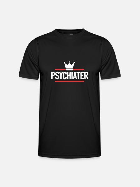 Psychiater Beruf - Männer Funktions-T-Shirt - Schwarz